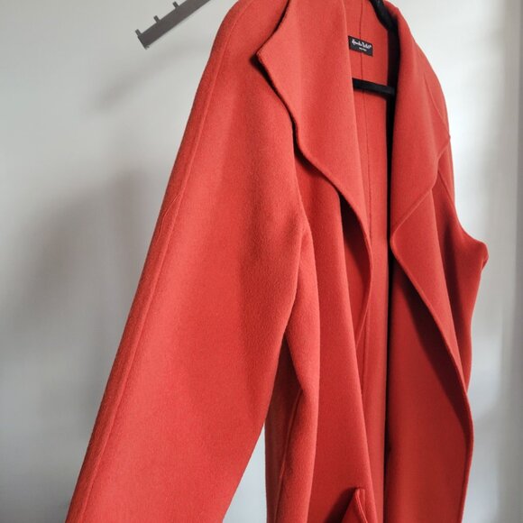 Alexander Bartlett Burnt Orange 100% Wool Jacket Coat w/Patch Pockets (Size: 2X) - Picture 9 of 16